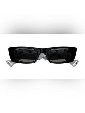 Gucci Black Rectangular Sunglasses with Case